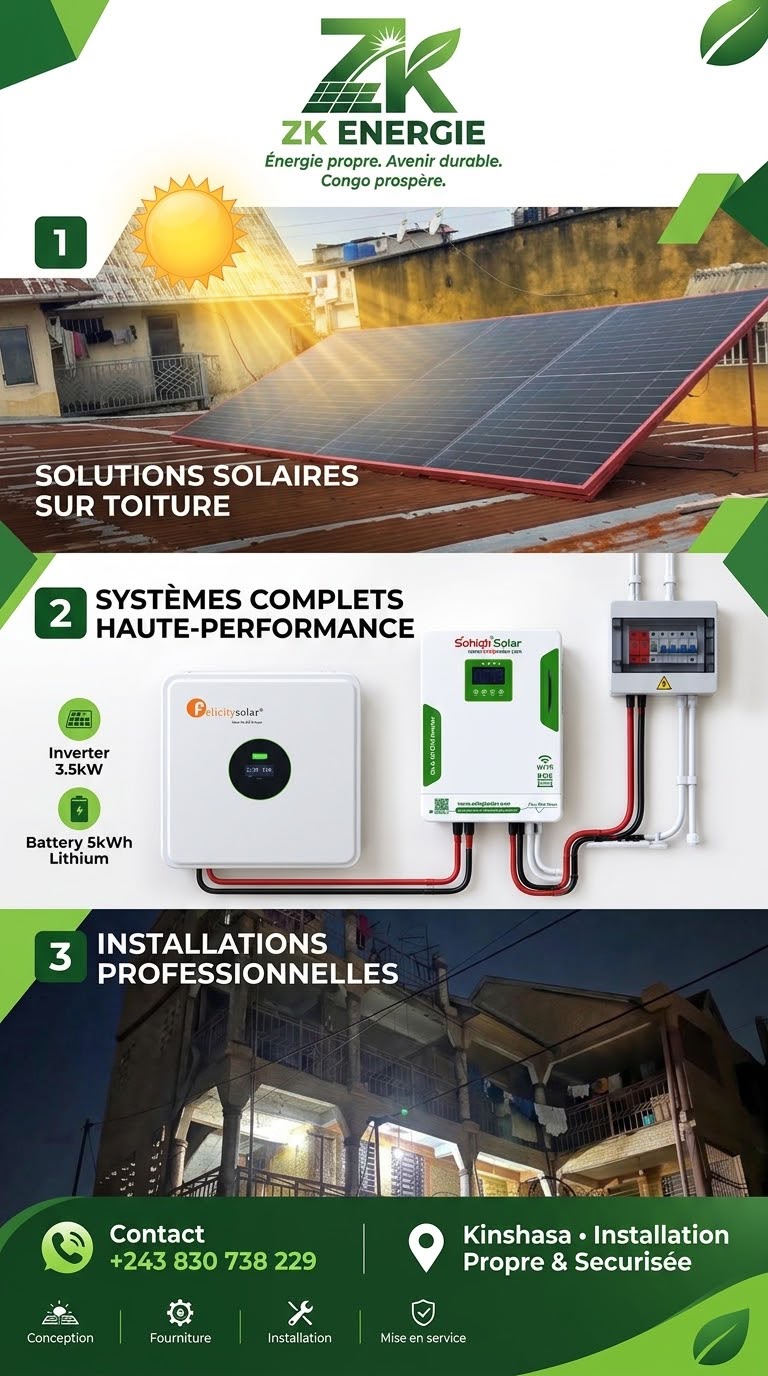 Équipement de la nouvelle installation solaire